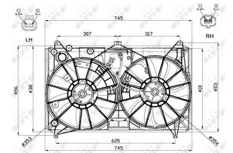 Вентилятор радиатора NRF 47581