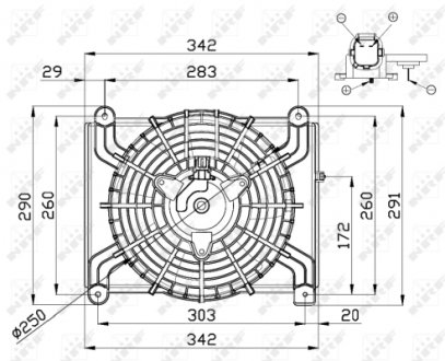 Вентилятор радиатора NRF 47668 (фото 1)
