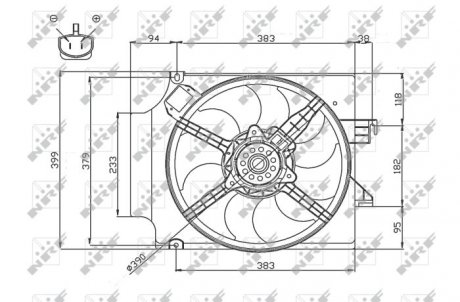 Вентилятор радиатора NRF 47748