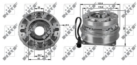 Вискозная муфта NRF 49702