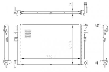 Радиатор NRF 50042