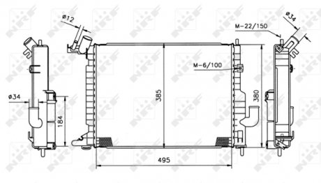 Радиатор NRF 50221