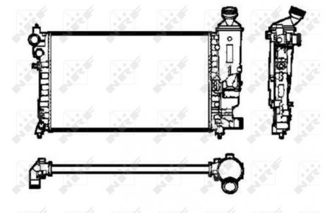 Радіатор, охолодження двигуна NRF 50434 (фото 1)