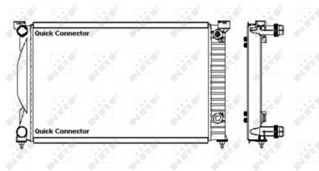 Радиатор системы охлаждения NRF 50543A