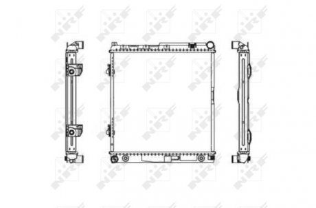 Радиатор, охлаждение двигателя NRF 506575