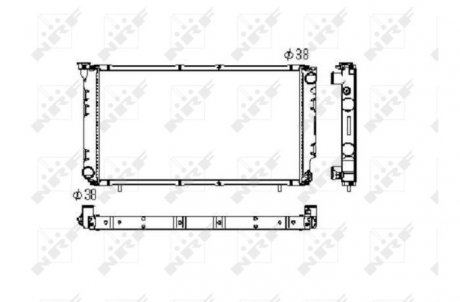Радиатор, охлаждение двигателя NRF 506671