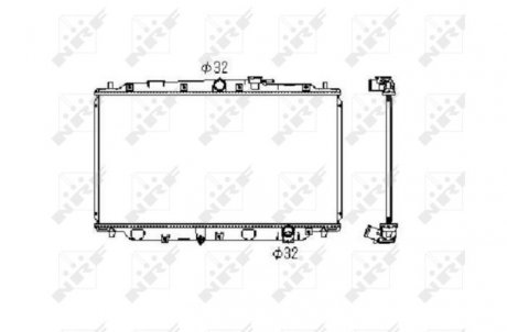 Радиатор, охлаждение двигателя NRF 506743 (фото 1)