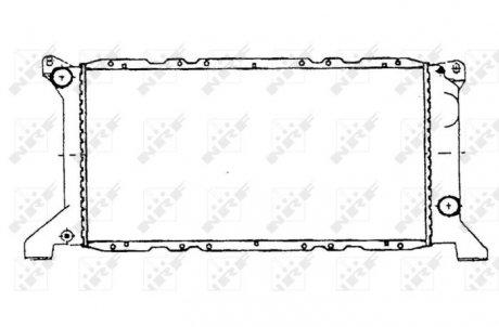 Радиатор, охлаждение двигателя NRF 507373