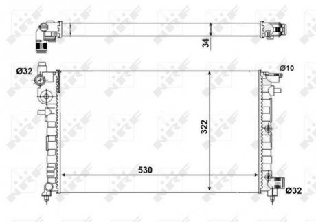 CHLODNICA PEUGEOT 106 1,5D 96- NRF 509502A