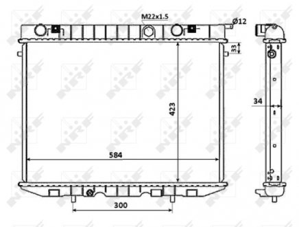 Радиатор NRF 509532