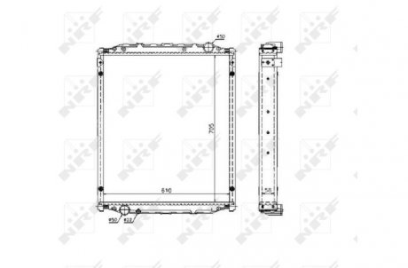 Радиатор NRF 51604 (фото 1)