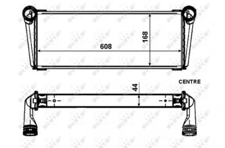 Радиатор, охлаждение двигателя NRF 53009