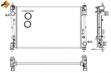 Радиатор NRF 53017