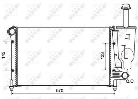 CHLODNICA FIAT PANDA 11/04- NRF 53128A