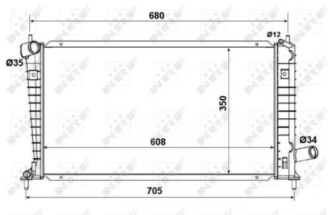 Радіатор NRF 53189