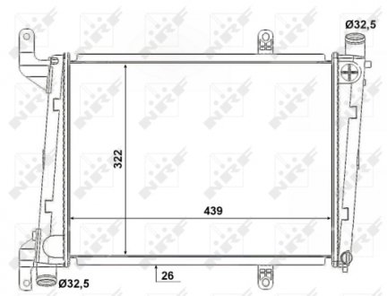 Радиатор NRF 53193