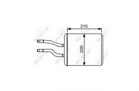 Радіатор пічки NRF 53244