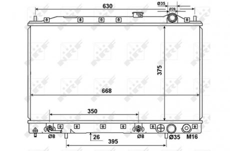 Радиатор NRF 53274