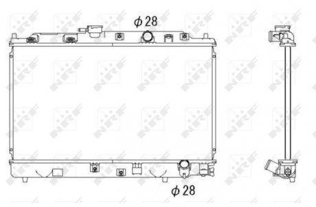 Радиатор NRF 53286