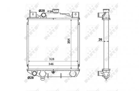 Радіатор NRF 53350
