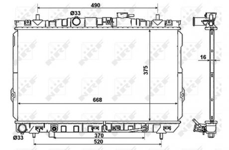 Радиатор NRF 53356