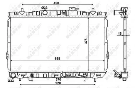 Радіатор NRF 53356