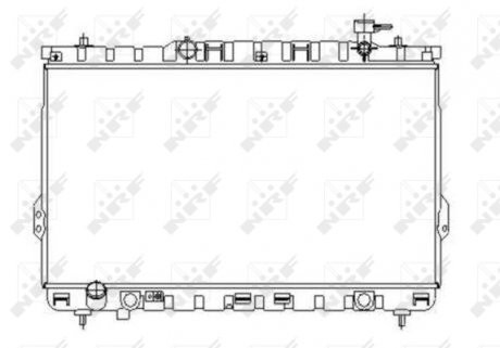 Радіатор, охолодження двигуна NRF 53357