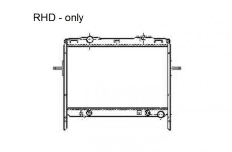 Радиатор, охлаждение двигателя NRF 53369