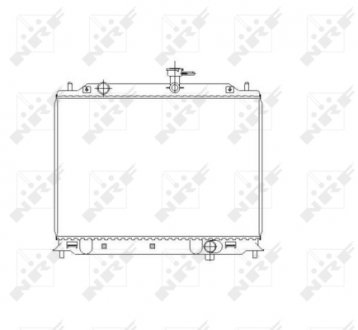 Радиатор, охлаждение двигателя NRF 53492