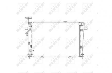 Радиатор, охлаждение двигателя NRF 53496