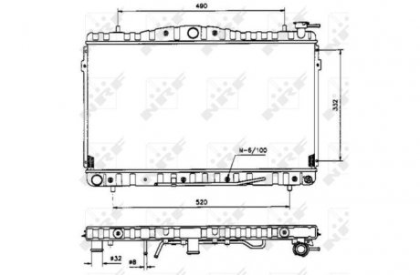 Радиатор NRF 53505 (фото 1)