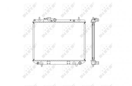 Радиатор, охлаждение двигателя NRF 53536
