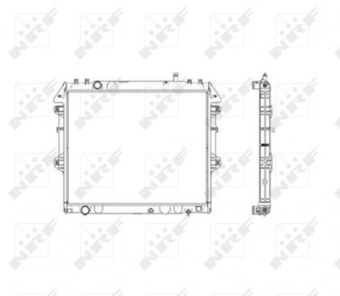 Радиатор, охлаждение двигателя NRF 53541 (фото 1)