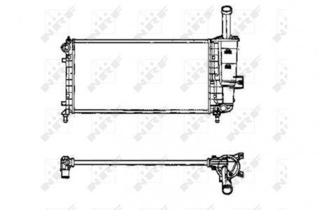 Радиатор, охлаждение двигателя NRF 53605