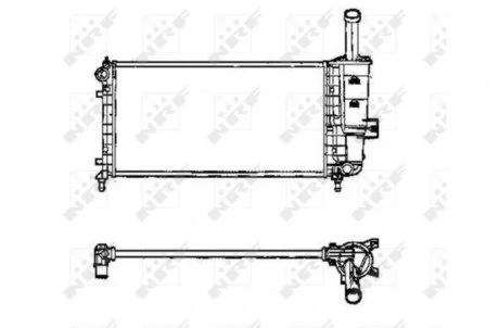 Радиатор, охлаждение двигателя NRF 53605