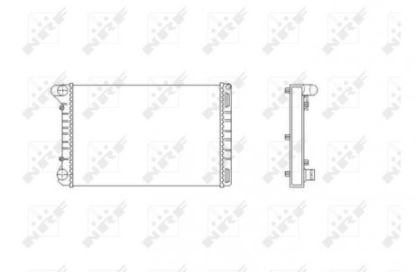 Радиатор, охлаждение двигателя NRF 53665