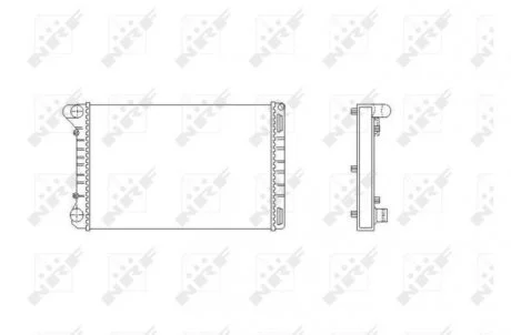 Радиатор, охлаждение двигателя NRF 53665