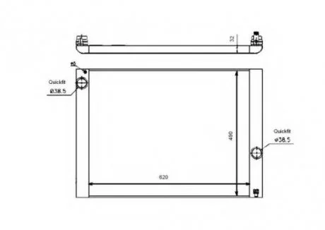 Радиатор, охлаждение двигател NRF 53729