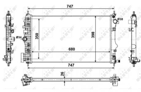 Радиатор NRF 53775