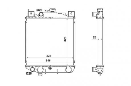 Радиатор NRF 53881