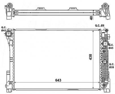 Радіатор NRF 53968