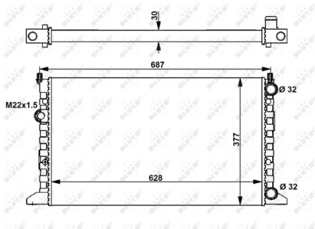 Радіатор NRF 54657