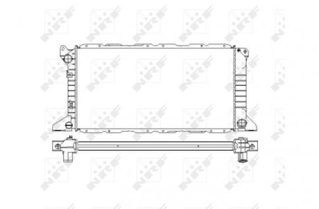 Радиатор, охлаждение двигателя NRF 54754 (фото 1)
