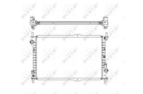 Радиатор, охлаждение двигателя NRF 54755