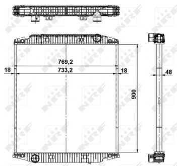 Радіатор, охолодження двигуна NRF 549568