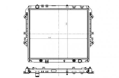 Радіатор двигуна (акпп) NRF 550032