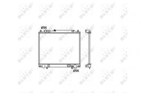 Радиатор, охлаждение двигателя NRF 55344