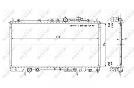 Радиатор NRF 56019