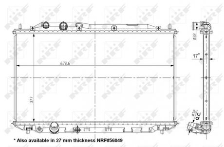 CHLODNICA HONDA CIVIC 1,8 06- NRF 56050