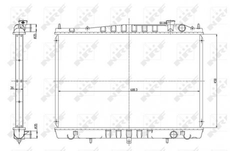 Радиатор NRF 56086